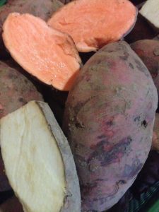 Süßkartoffeln dreierlei Sorten